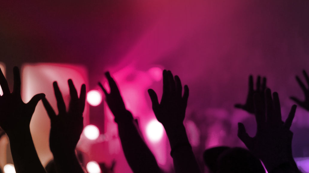 hands up in a concert